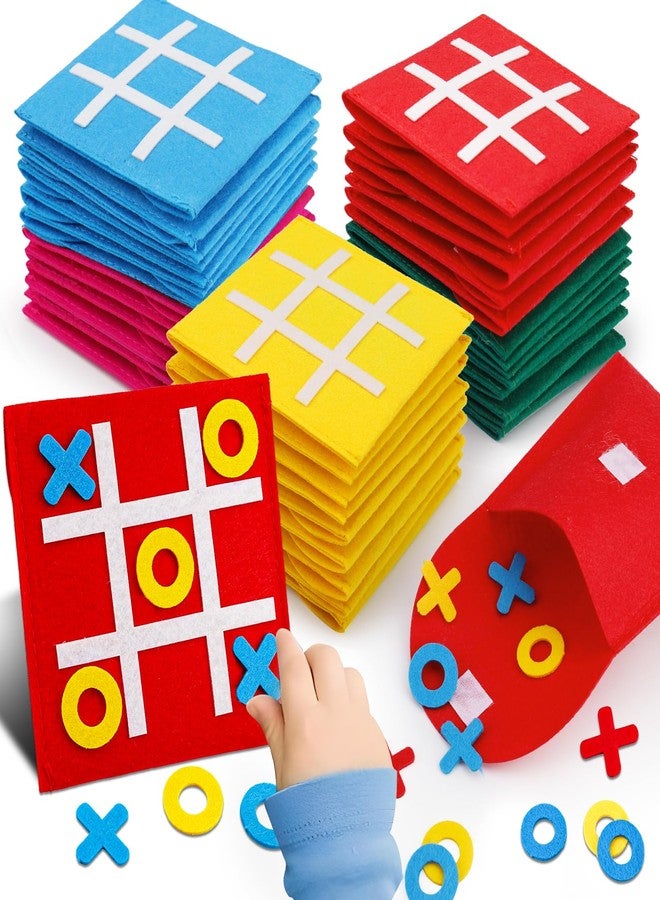 AugToy 24PCS Tic Tac Toe Strategic Board Game for Kids Valentine Exchange Gifts, Birthday Party Favors Bulk for Kids 4-8 8-12 Goodie Treat Bag Stuffers Classroom Treasure Chest Box Toys Carnival Prizes - Image 1